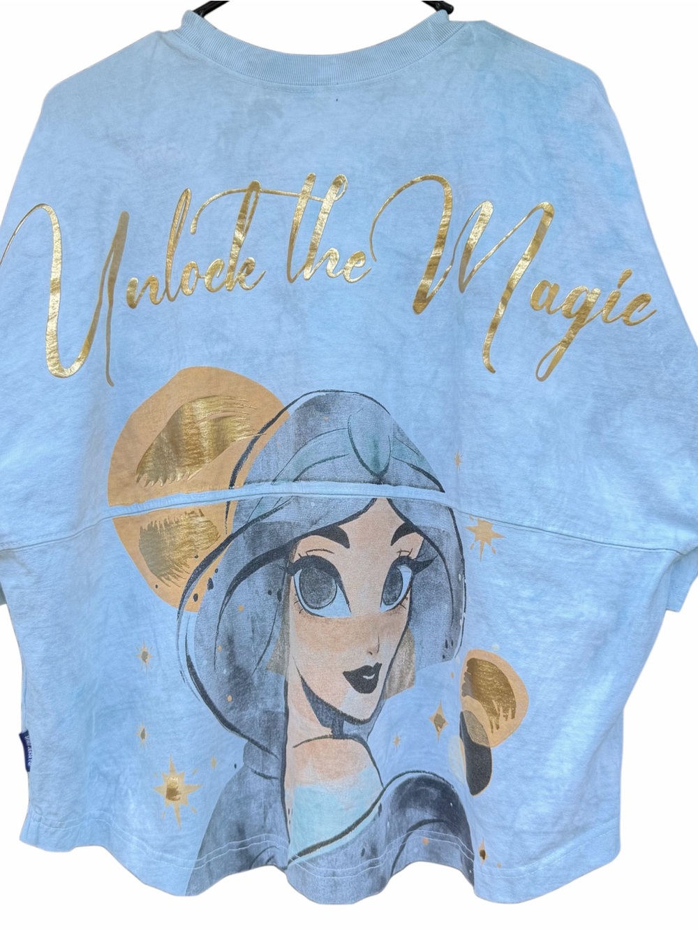 Disney Princess Jasmine Short Sleeve Tie-Dye Spirit Jersey Size XL